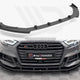 Maxton Design Street PRO Front Splitter V.1 +flaps Audi S3 Sportback 8V Facelift