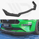 Maxton Design Street PRO Front Splitter V.1 +flaps Ford Mustang GT MK6 Facelift 2017-