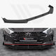 Maxton Design Street PRO Front Splitter V.1 +flaps Hyundai I20 N MK3 2020-