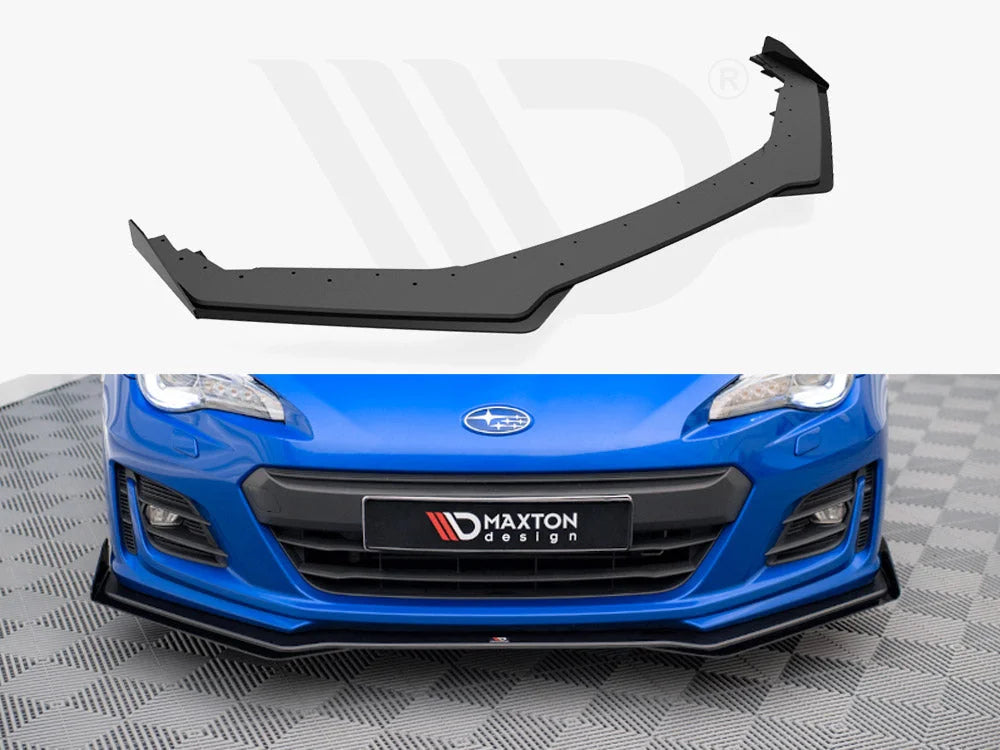 Maxton Design Street PRO Front Splitter V.1 +flaps Subaru BRZ MK1 Facelift 01-20