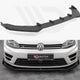 Maxton Design Street PRO Front Splitter V.1 +flaps Volkswagen Golf R MK7 13-16