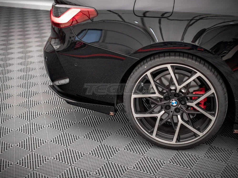 Maxton Design Street Pro Rear Side Splitters + Flaps BMW 4-Series M-Pack G22