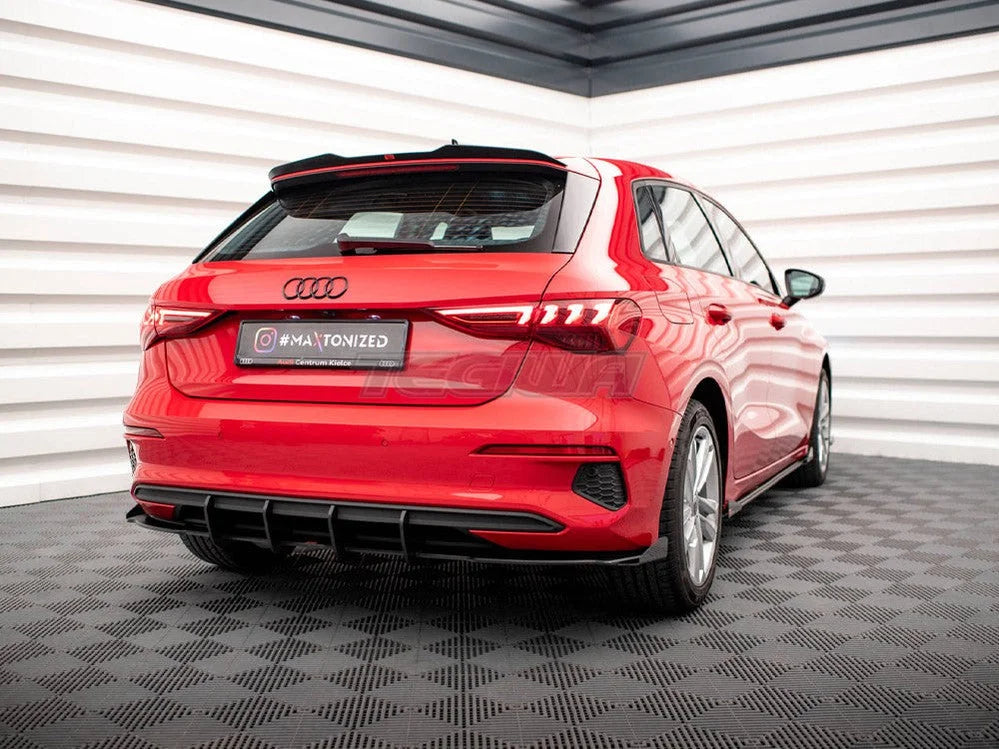 Maxton Design Street PRO Rear Valance + Flaps Audi A3 Sportback 8Y