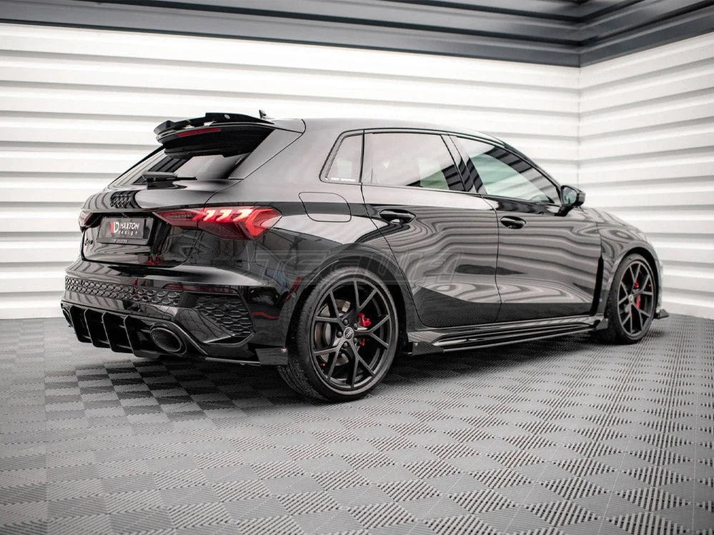 Maxton Design Street PRO Side Skirts Diffusers +flaps Audi RS3 Sportback 8Y 2020-