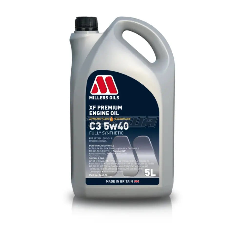Millers XF Premium C3 5w40 Engine Oil - Clearance