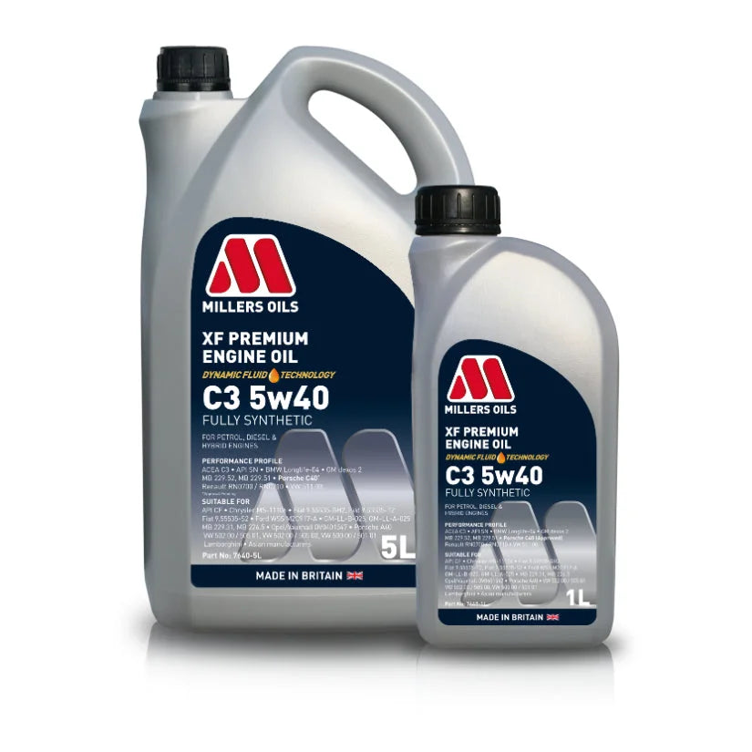 Millers XF Premium C3 5w40 Engine Oil - Clearance