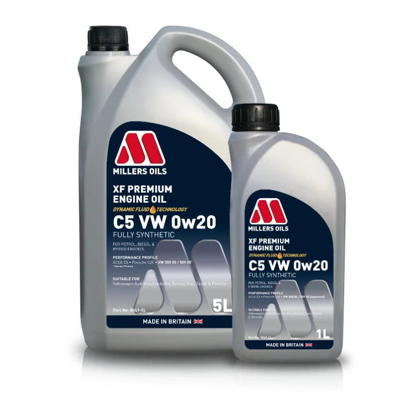 Millers XF Premium C5 VW 0w20 Engine Oil