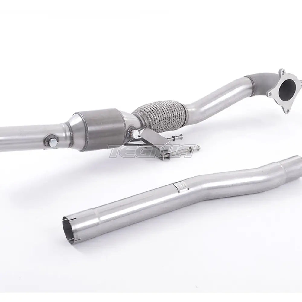 Milltek Audi A3 2.0T FSI 2WD 3 door 2003-2012 Cast Downpipe with HJS High Flow Sports Cat Exhaust