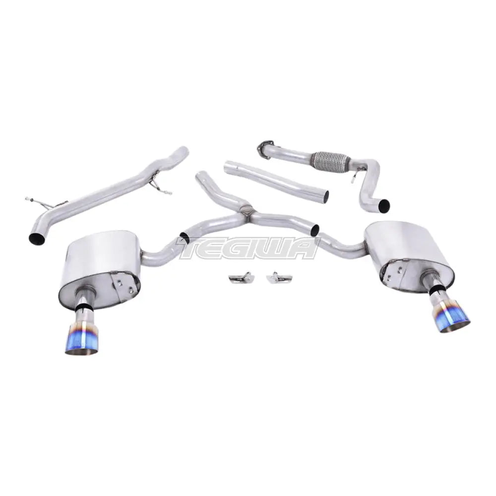 Milltek Audi A4 2.0 TFSI B9 Quattro Saloon & Avant (Non OPF/GPF Models & Without Brace Bars) 2016-2024 Cat Back Exhaust