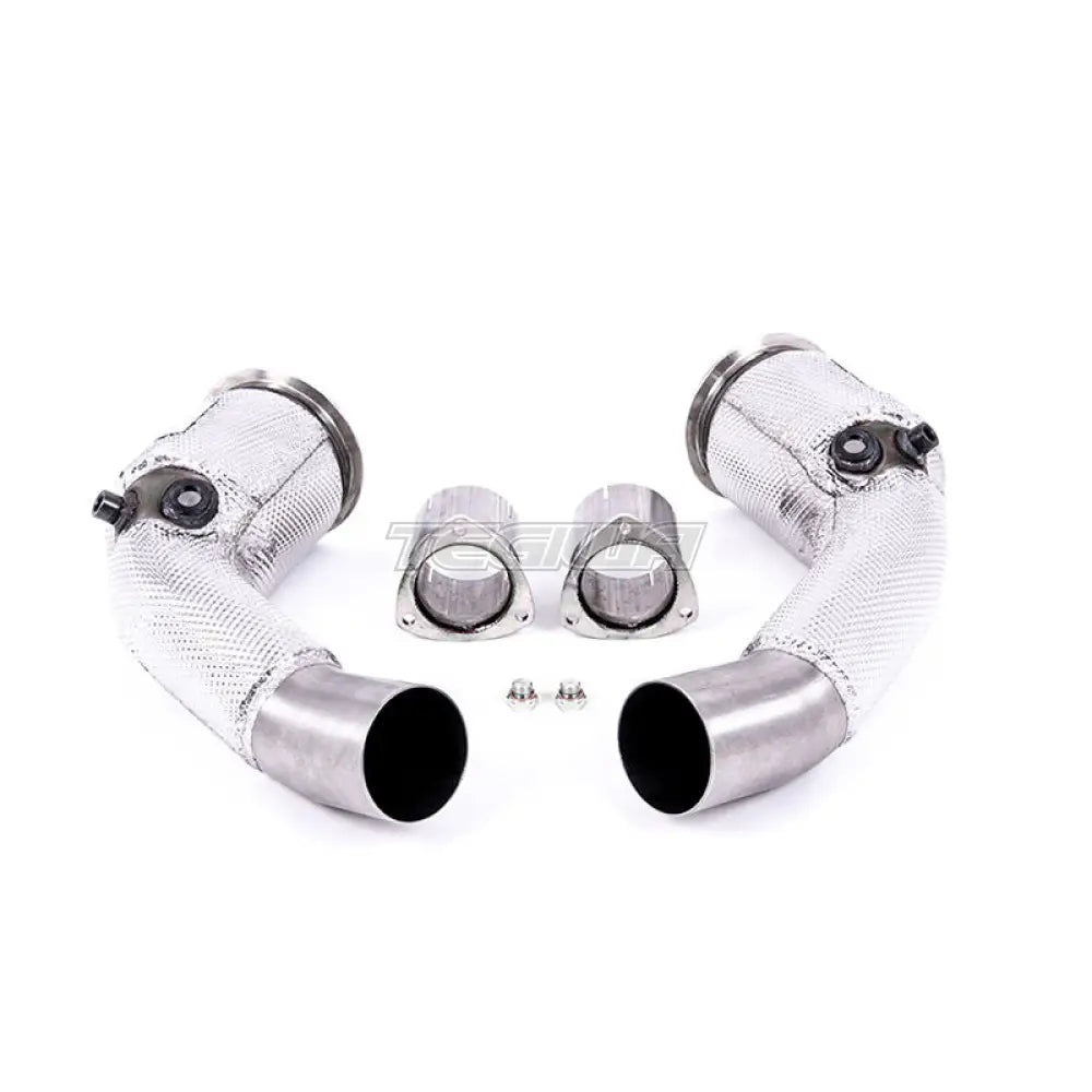 Milltek Audi S8 D5 4.0 TFSI V8 Saloon / Sedan (Non OPF/GPF US/ROW Models) 2020-2023 Large-bore Downpipes and Cat Bypass Pipes Exhaust - OE Fitment