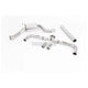 Milltek Volkswagen Golf MK7.5 GTi (TCR & Performance Pack Models - GPF/OPF Equipped Models Only) 2019-2020 Cat-back Exhaust - Race Non-Resonated GT-100 Titanium Trims - SSXVW464