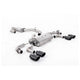 Milltek Volkswagen Golf Mk7.5 R 2.0 TSI 300PS (GPF Equipped Models Only) - 80mm Race Systems 2019-2022 Cat-back Exhaust