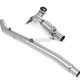 Milltek Volkswagen Golf Mk8 R 2.0 TSI 320PS (GPF Equipped Models) 2021-2024 Large-bore Downpipe and De-cat Exhaust