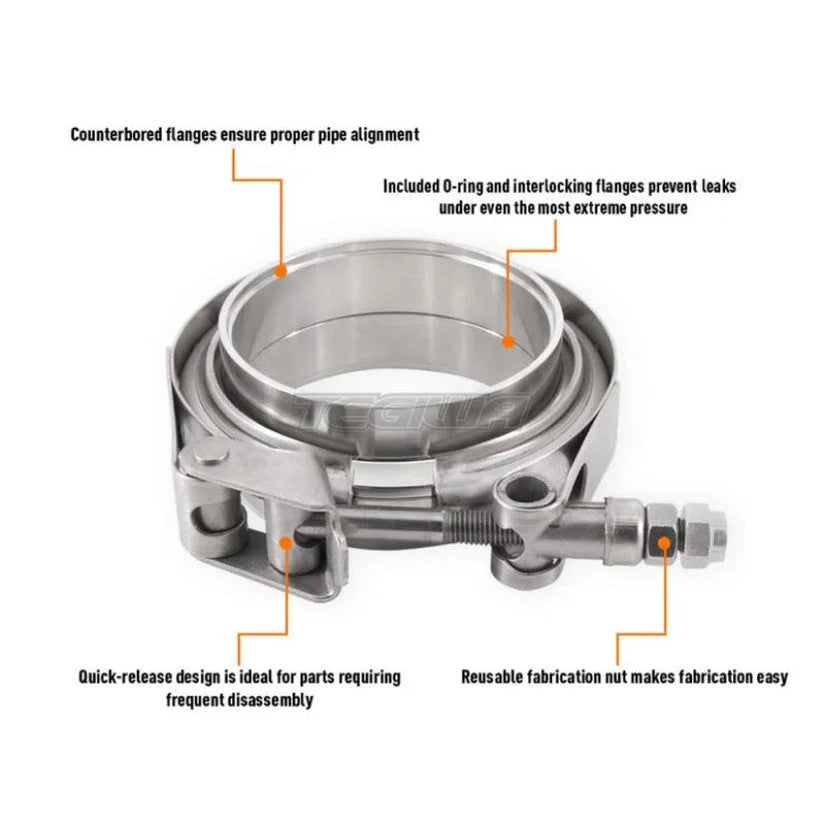 Mishimoto Aluminum V-Band Clamp with Flanges