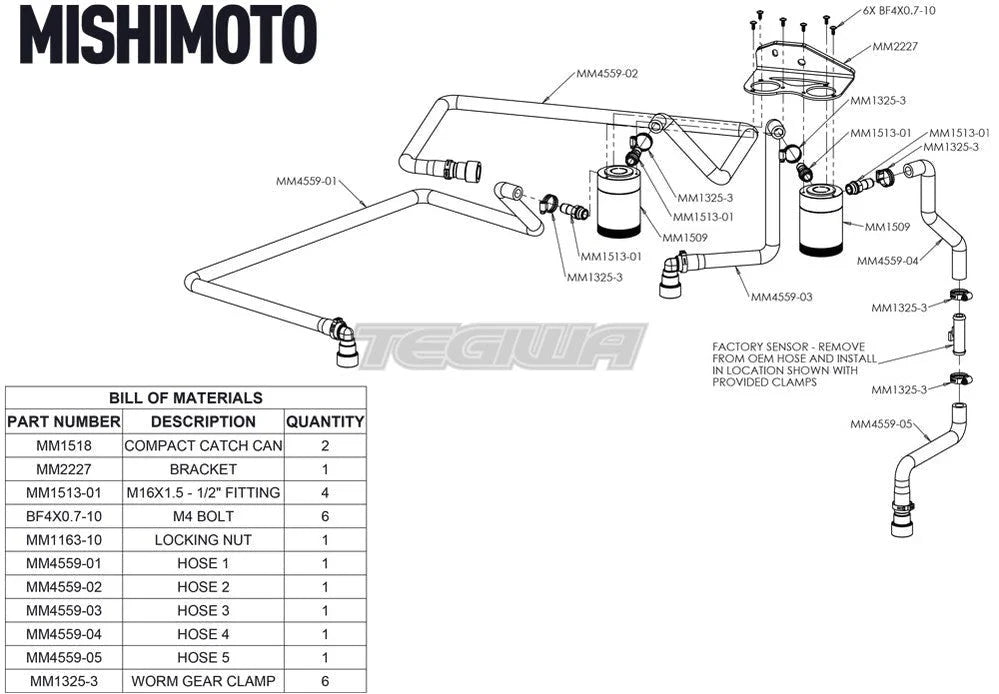 Mishimoto Baffled Oil Catch Can Ford F-150 2.7L EcoBoost 18-20