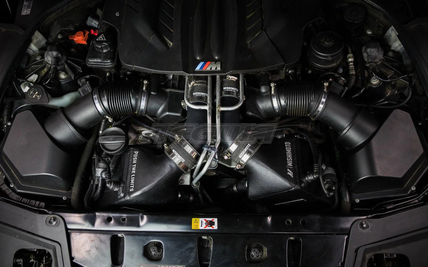 Mishimoto Charge Pipes Micro-Wrinkle Black BMW F1X M5 M6 12-18