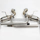Mishimoto Quad Tip Pro Axleback Exhaust System Chevrolet Camaro SS 16+