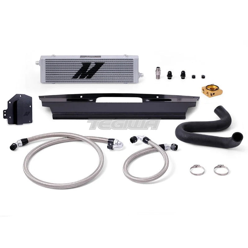 Mishimoto Thermostatic Oil Cooler Kit Ford Silver Mustang GT Right-Hand Drive 15-17