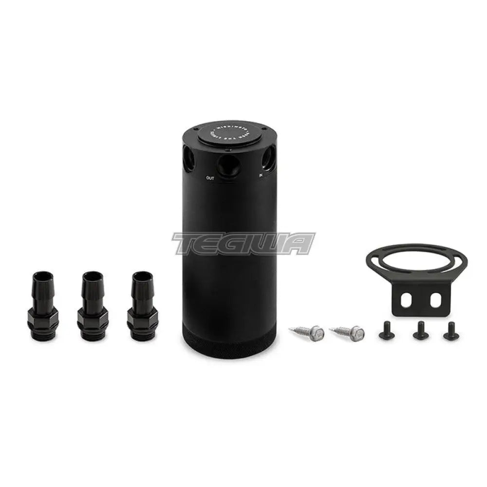 Mishimoto XL Compact Baffled Oil Catch Can 3-Port Black
