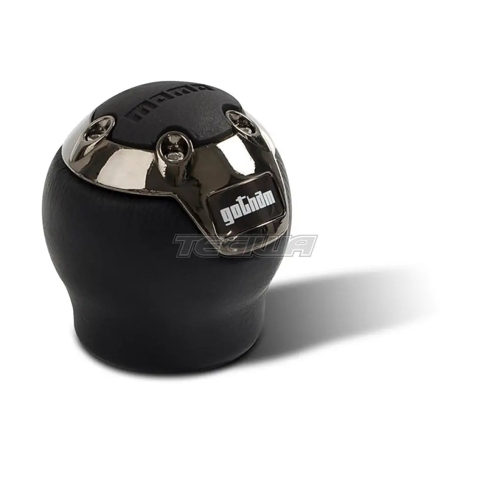 Momo Gear Knob Gotham - Black/Dark Chrome Inserts S