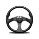 Momo Jet - Black Leather Steering Wheel 320Mm 350Mm Wheels And Accessories