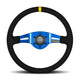 Momo Model 03 - Steering Wheel 350Mm Blue Spoke/Black Suede Wheels And Accessories