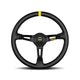 Momo Model 08 - Black Steering Wheel 350Mm Spoke/Black Leather Wheels And Accessories