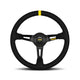 Momo Model 08 - Black Steering Wheel 350Mm Spoke/Black Suede Wheels And Accessories