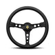 Momo Prototipo Steering Wheel 320Mm-370Mm Black Spoke/Black Leather 370Mm Wheels And Accessories