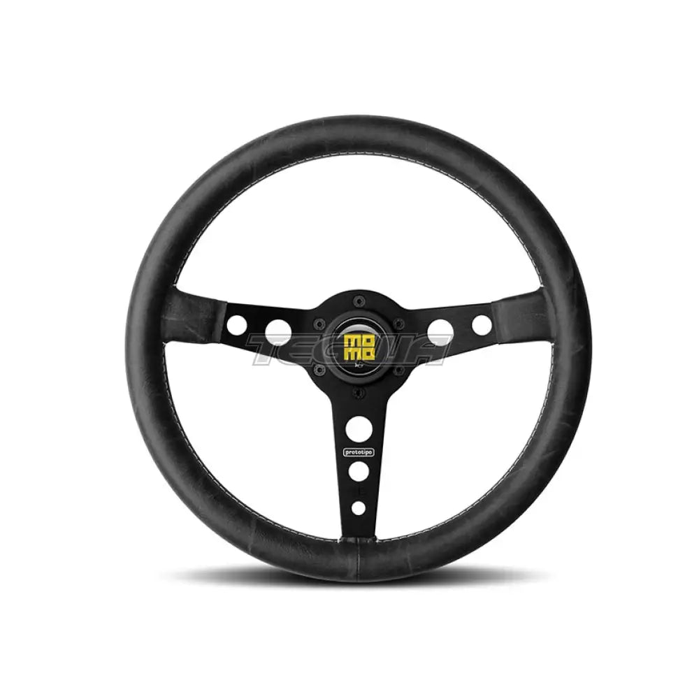 Momo Prototipo Steering Wheel 320Mm-370Mm Heritage - Black/Black 350Mm Wheels And Accessories