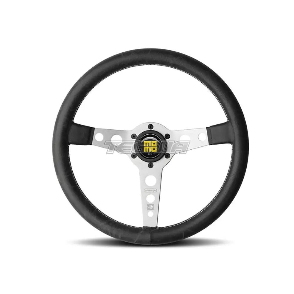 Momo Prototipo Steering Wheel 320Mm-370Mm Heritage - Silver/Black 350Mm Wheels And Accessories