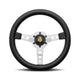 Momo Prototipo Steering Wheel 320Mm-370Mm Silver Spoke/Black Leather 320Mm Wheels And Accessories