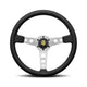 Momo Prototipo Steering Wheel 320Mm-370Mm Silver Spoke/Black Leather 370Mm Wheels And Accessories