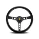 Momo Prototipo Steering Wheel 350Mm Black Spoke/Black Leather Wheels And Accessories