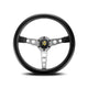 Momo Prototipo Steering Wheel 350Mm Silver Spoke/Black Leather Wheels And Accessories