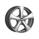 MSW All Season 19 W Alloy Wheel 16x7 ET45 5x100 Full Silver 56.1mm CB Alloy Wheels