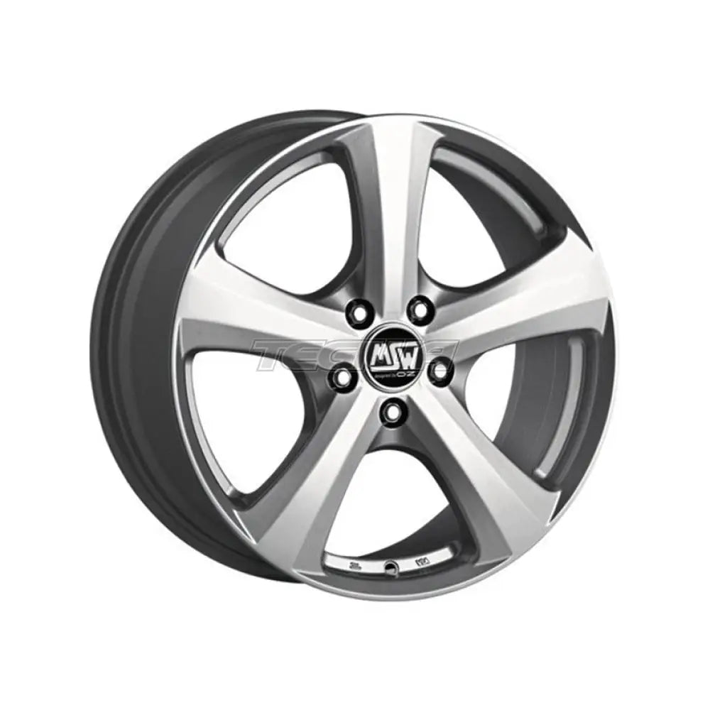 MSW All Season 19 W Alloy Wheel 17x8 ET26 5x112 Full Silver 66.6mm CB Alloy Wheels