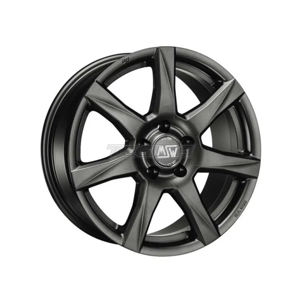 MSW All Season 77 Alloy Wheel 14x5 ET35 4x100 Matt Dark Grey 63.4mm CB Alloy Wheels