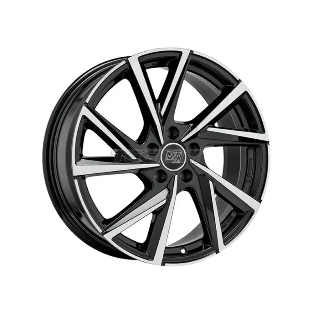 MSW All Season 80-5 Alloy Wheel 18x7.5 ET45 5x108 Gloss Black Full Polished 63.4mm CB Alloy Wheels