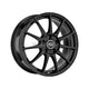 MSW All Season 85 Alloy Wheel 15x6 ET47 4x100 Gloss Black 54.1mm CB Alloy Wheels