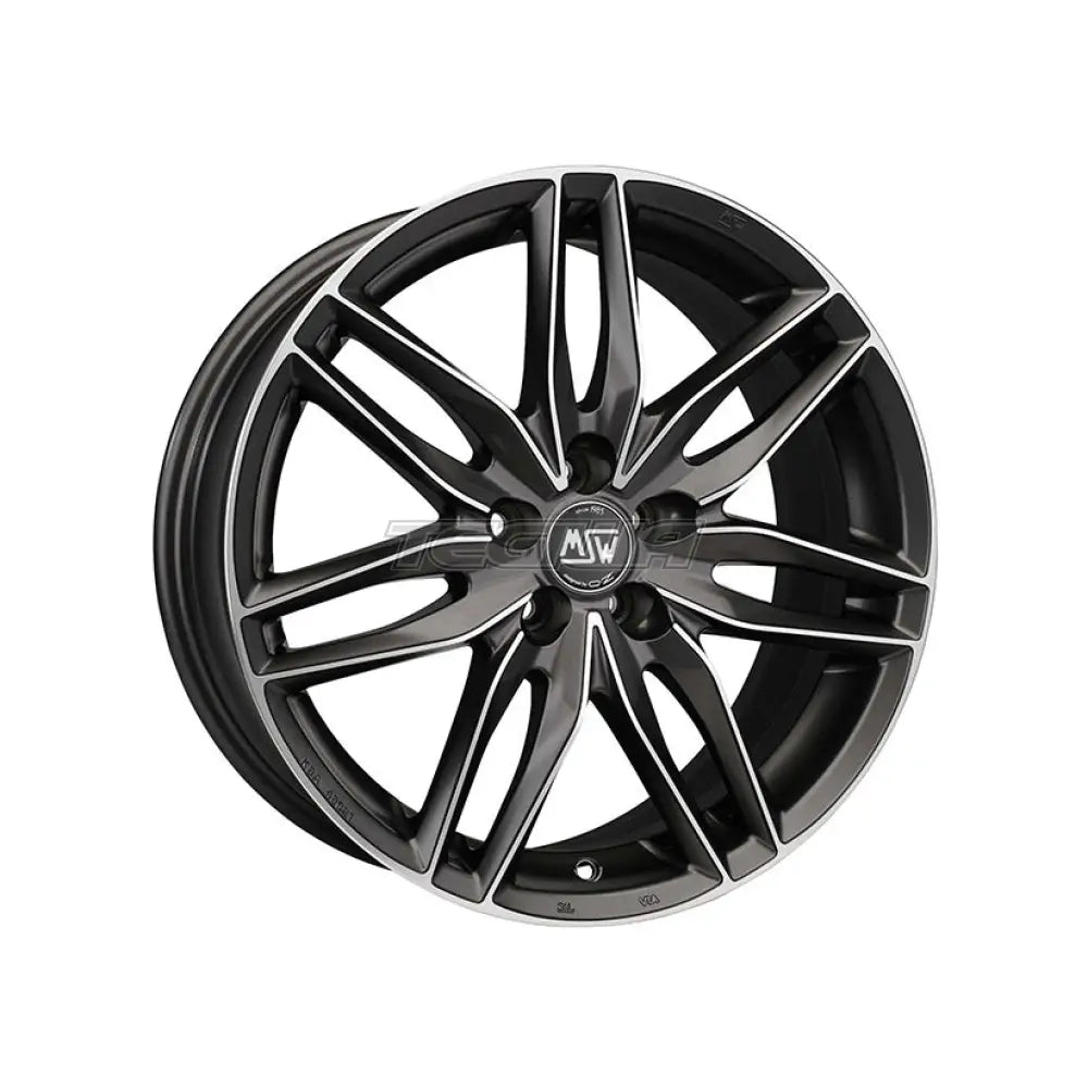 MSW Avantgarde 24 Alloy Wheel 17x7 ET25 4x108 Matt Gunmetal Full Polished 65.1mm CB Alloy Wheels