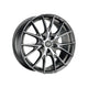 MSW Avantgarde 25 Alloy Wheel 15x6 ET42 4x100 Matt Titanium Full Polished 63.4mm CB Alloy Wheels