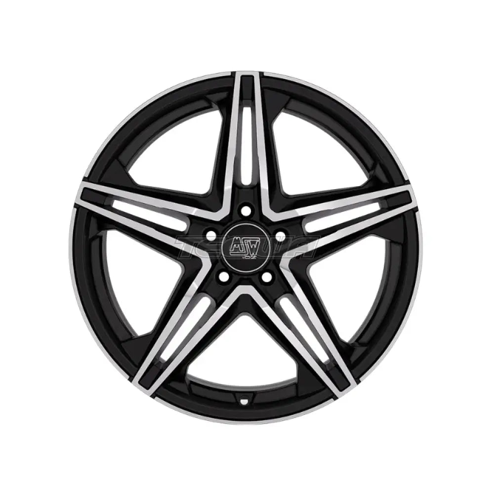 MSW Avantgarde 31 Alloy Wheel 18x8 ET45 5x112 Gloss Black Full Polished 73mm CB Alloy Wheels