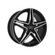 MSW Avantgarde 31 Alloy Wheel 19x8 ET43 5x112 Gloss Black Full Polished 66.6mm CB Alloy Wheels