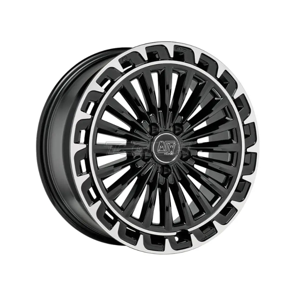 MSW Avantgarde 32 Alloy Wheel 19x8 ET30.5 5x112 Gloss Black Diamond Lip 73mm CB Alloy Wheels