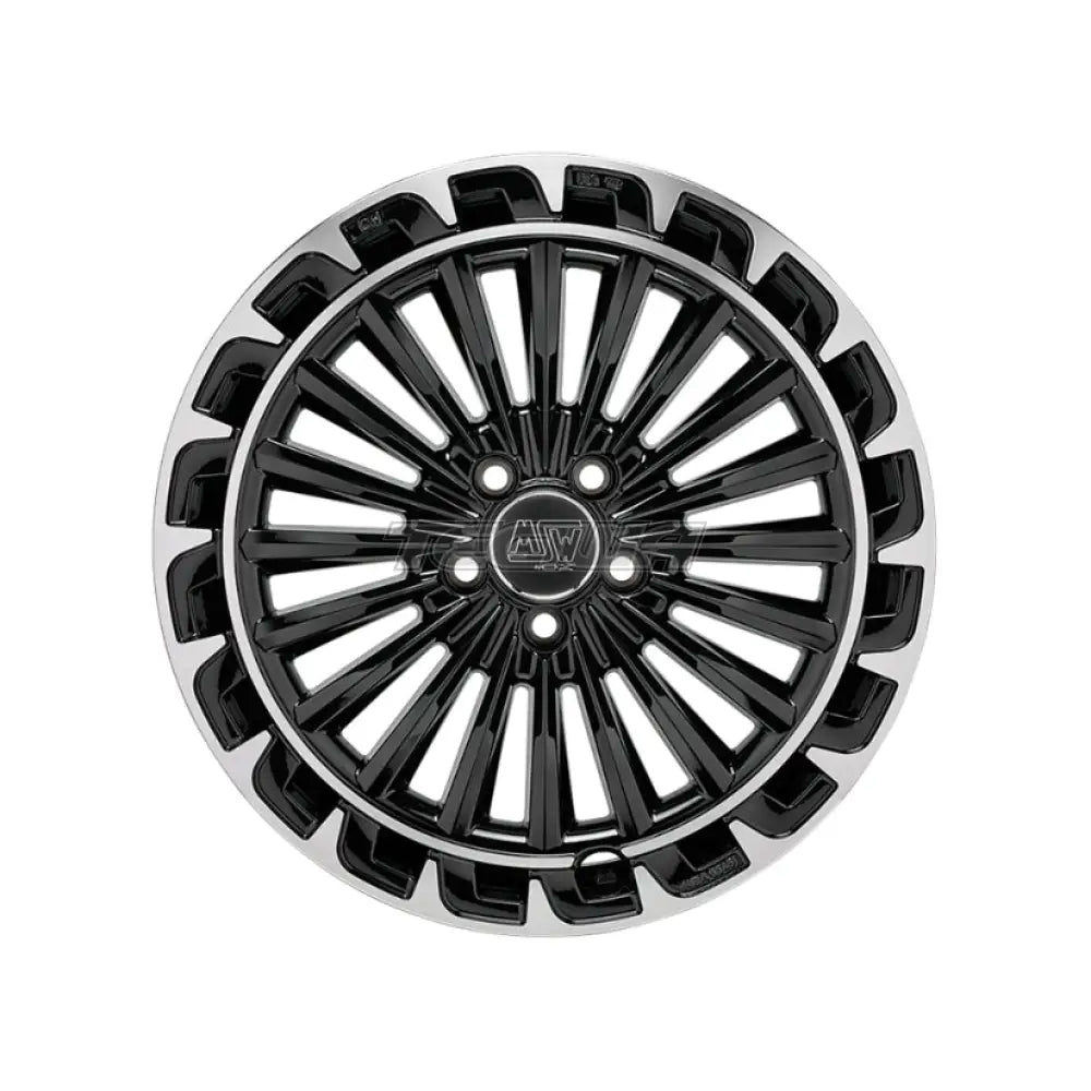 MSW Avantgarde 32 Alloy Wheel 19x8 ET38 5x112 Gloss Black Diamond Lip 73mm CB Alloy Wheels