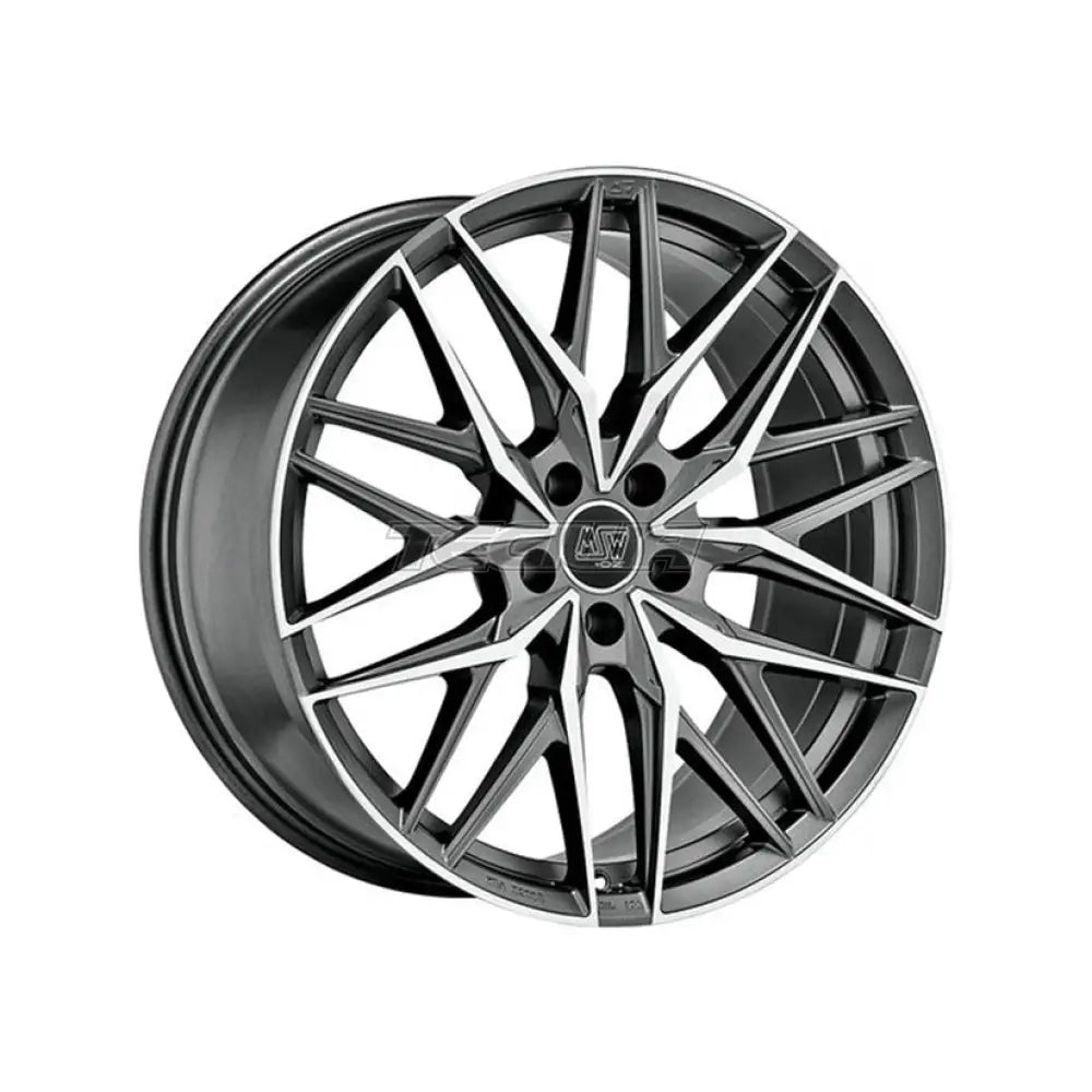 MSW Avantgarde 50 Alloy Wheel 22x11.5 ET61 5x130 Matt Gunmetal Full Polished 71.5mm CB Alloy Wheels