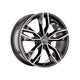 MSW Avantgarde 71 Alloy Wheel 19x8 ET45 5x112 Gloss Dark Grey Full Polished 73mm CB Alloy Wheels