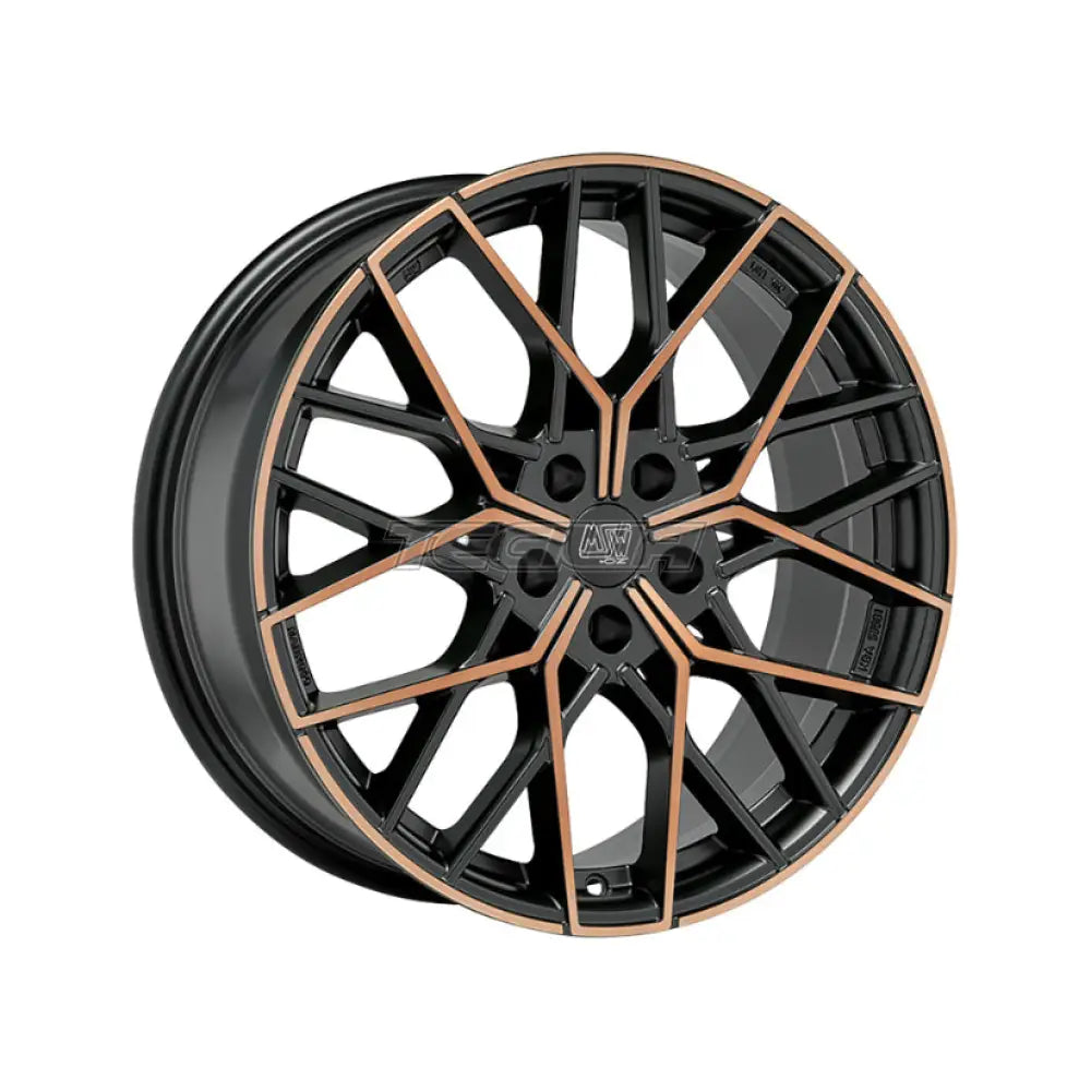 MSW Avantgarde 74 Alloy Wheel 20x8.5 ET40 5x112 Matt Black Copper Fp 73mm CB Alloy Wheels