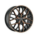 MSW Avantgarde 74 Alloy Wheel 20x8.5 ET40 5x112 Matt Black Copper Fp 73mm CB Alloy Wheels